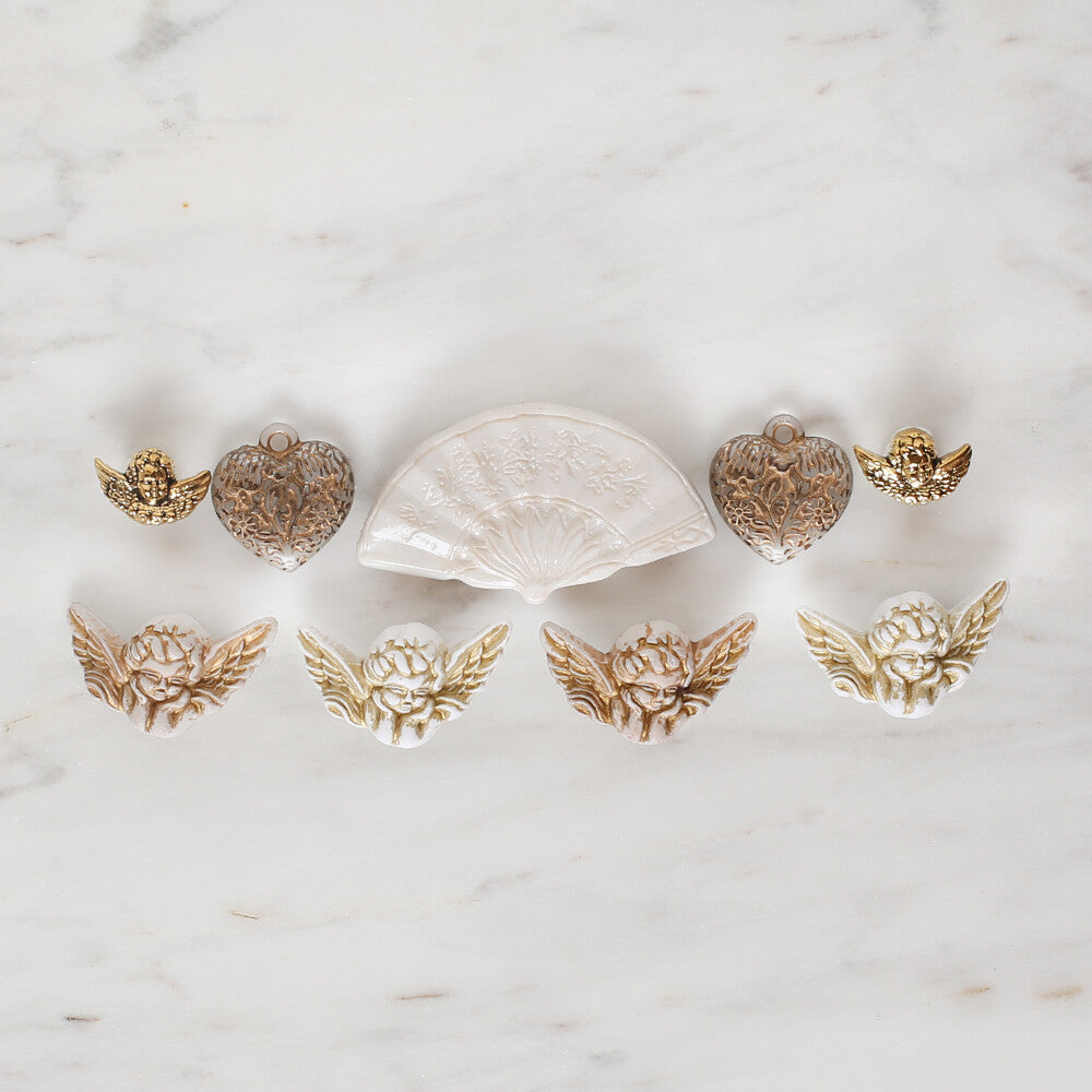 Buttons & Galore Melek Temalı Dekoratif Düğme - 4403